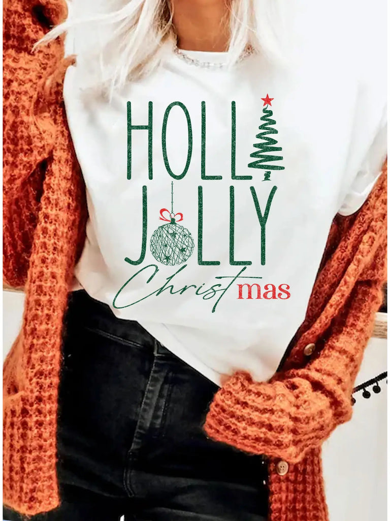 Holly Jolly Christ Mas Tee