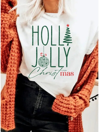Holly Jolly Christ Mas Tee