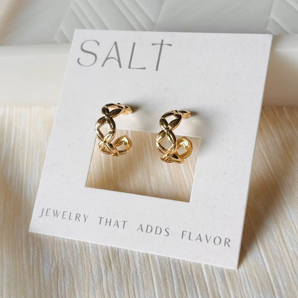 Criss-Cross Hoop Earrings