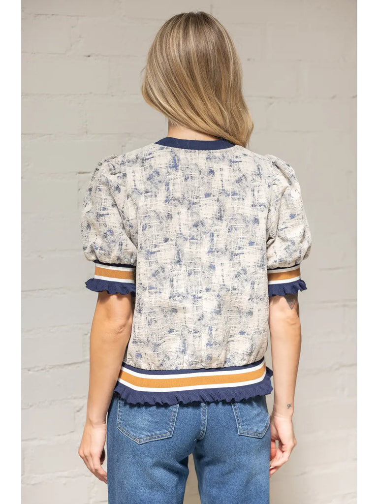 Alicia Ruffled Detail Top