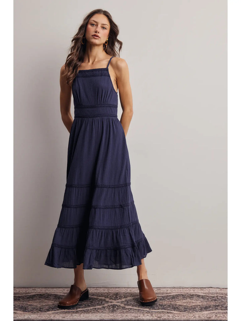 Navy Nights Maxi Dress