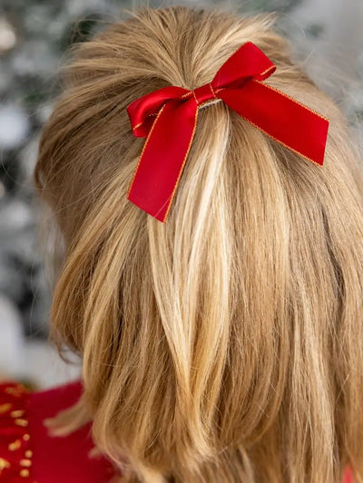 Scarlett Coquette Christmas Bow Clip