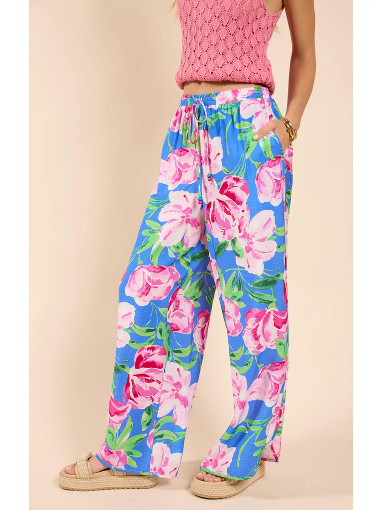 Technicolor Elastic Waist Pants