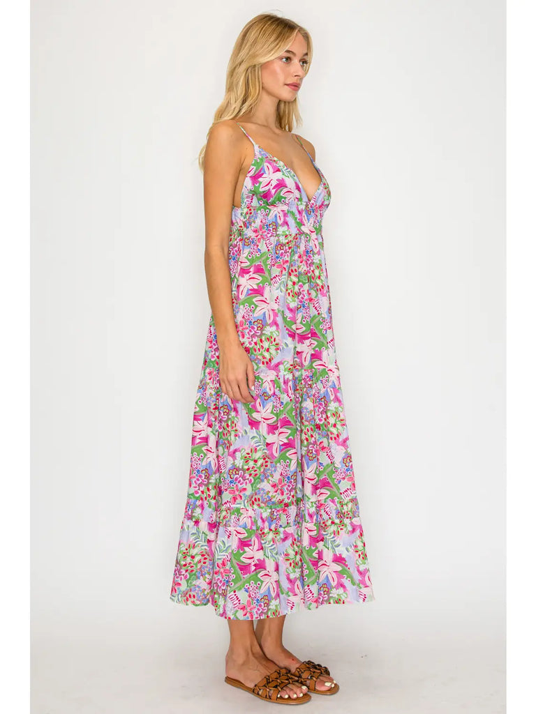 Flora of the Thira Maxi Dress