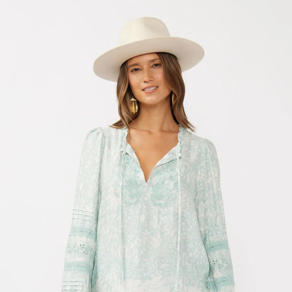 Trace Embroidered Top