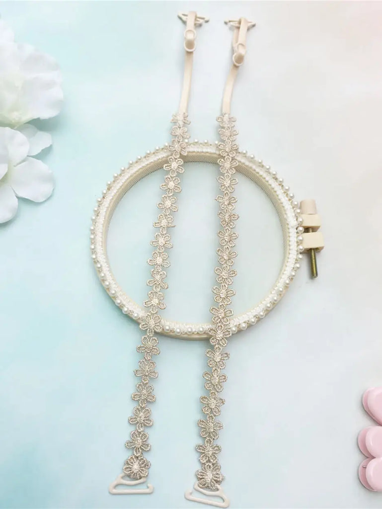 Gold Small Flower Bra Straps