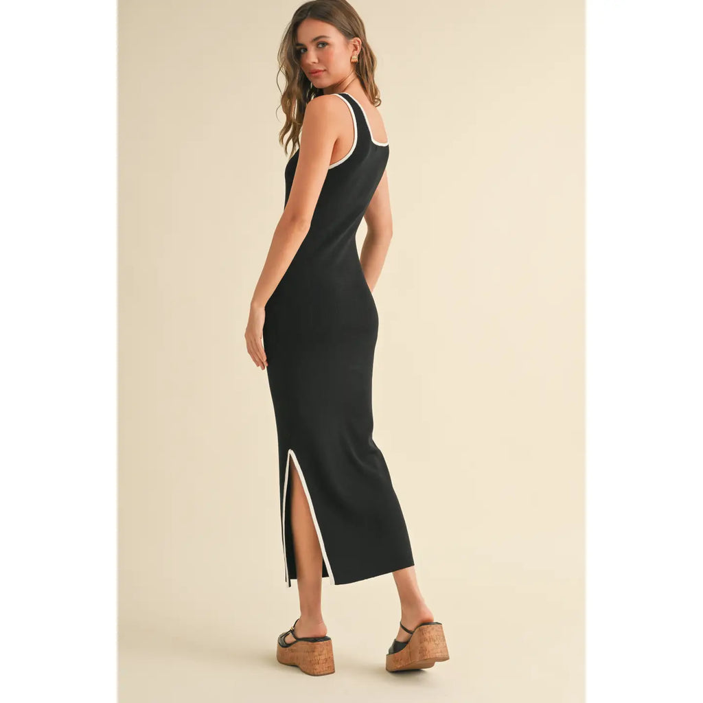 Meila Colorblock Detail Knitted Dress