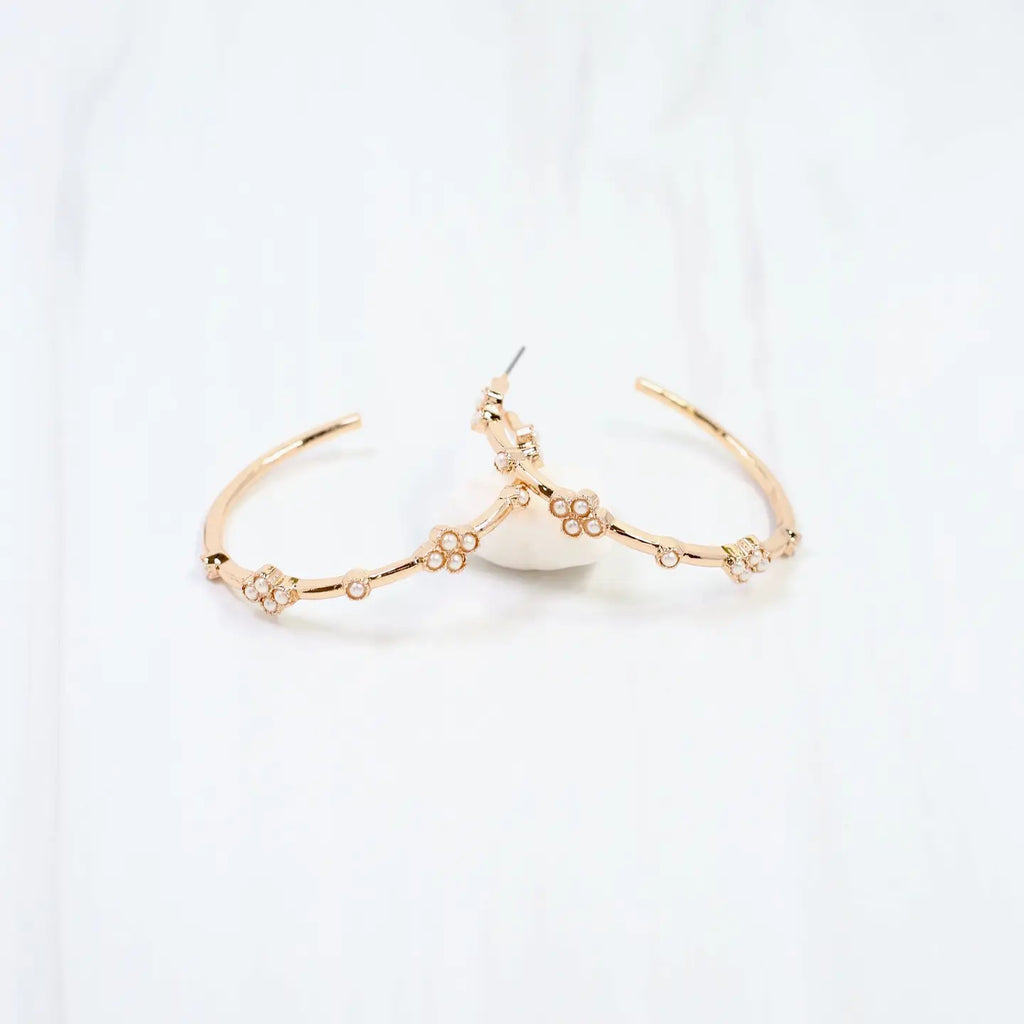 Stillwater Pearl Hoop Earring