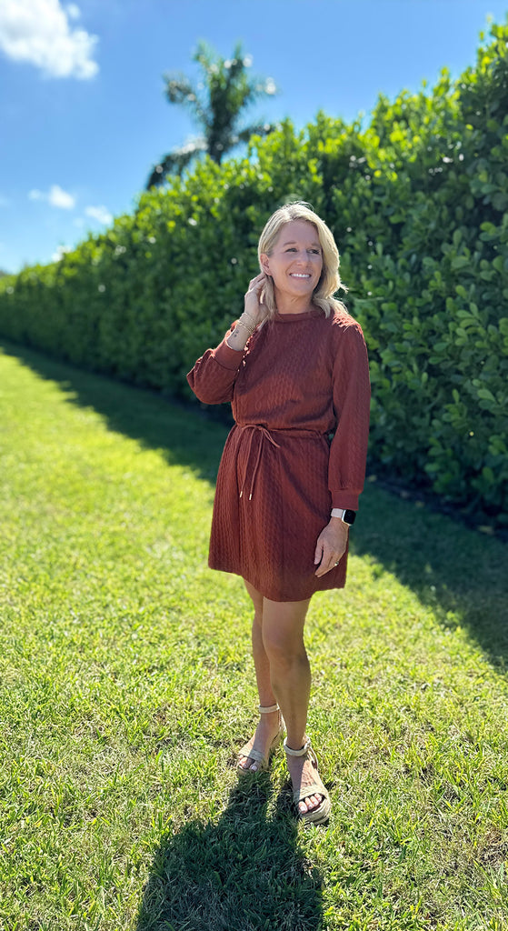 Cable Knit Mini Dress