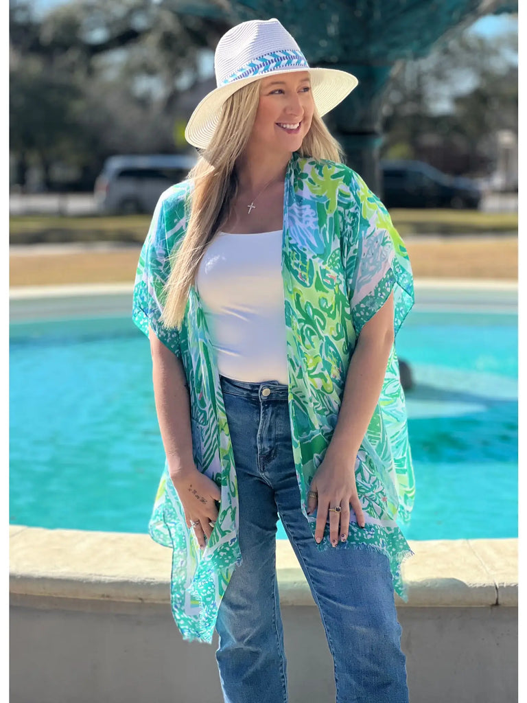 Brigden Hat with Printed Band Ivory