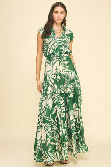 Audrey Floral Tiered Maxi Dress