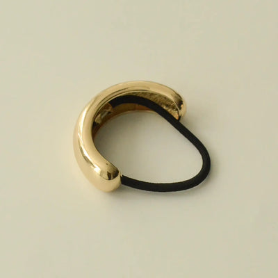 Wide Metal Cuff Hair Tie