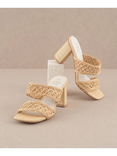 The Barbara Woven Double Band Heel