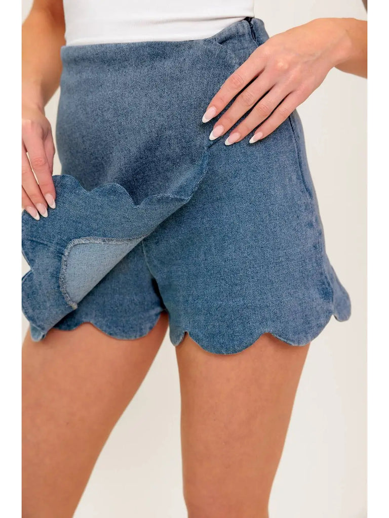 Scalloped Skort
