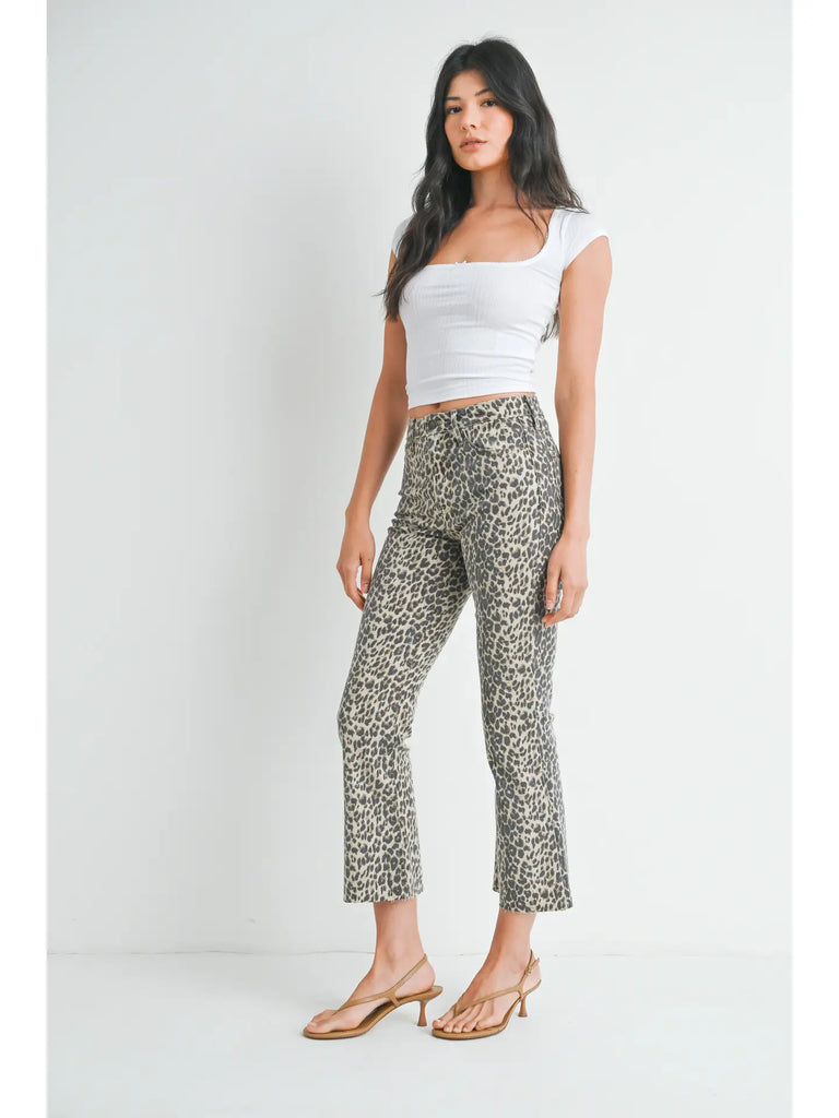 Leopard High Rise Jeans