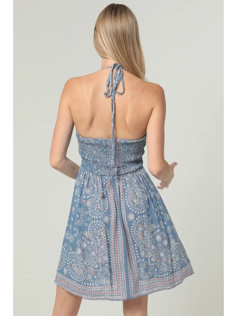 Blue Heaven Romper Dress