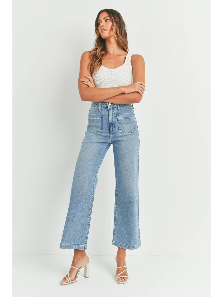 Patch Pocket Wide Leg