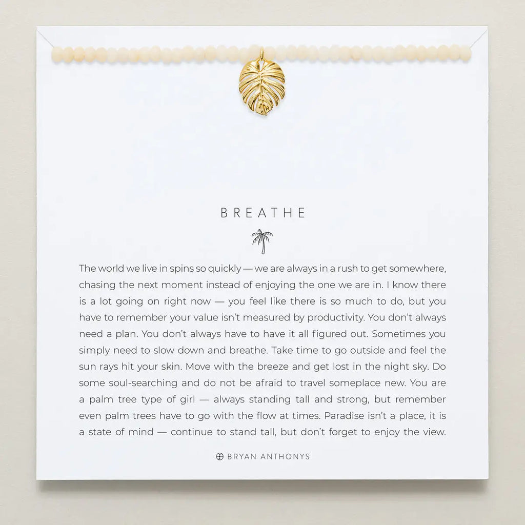 Breathe Beaded Necklace