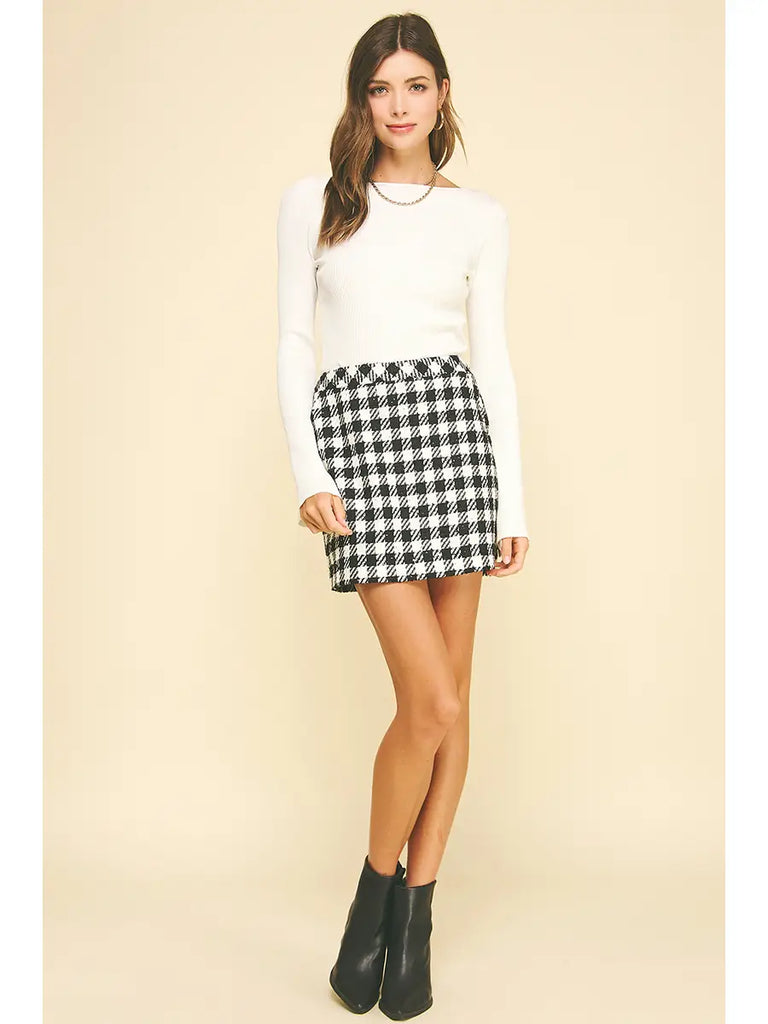 Jordan Plaid Mini Skirt