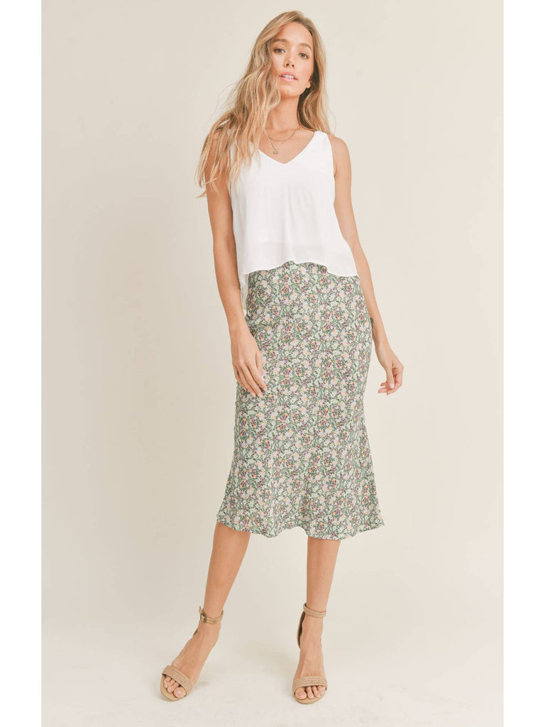 Little Luau Midi Skirt