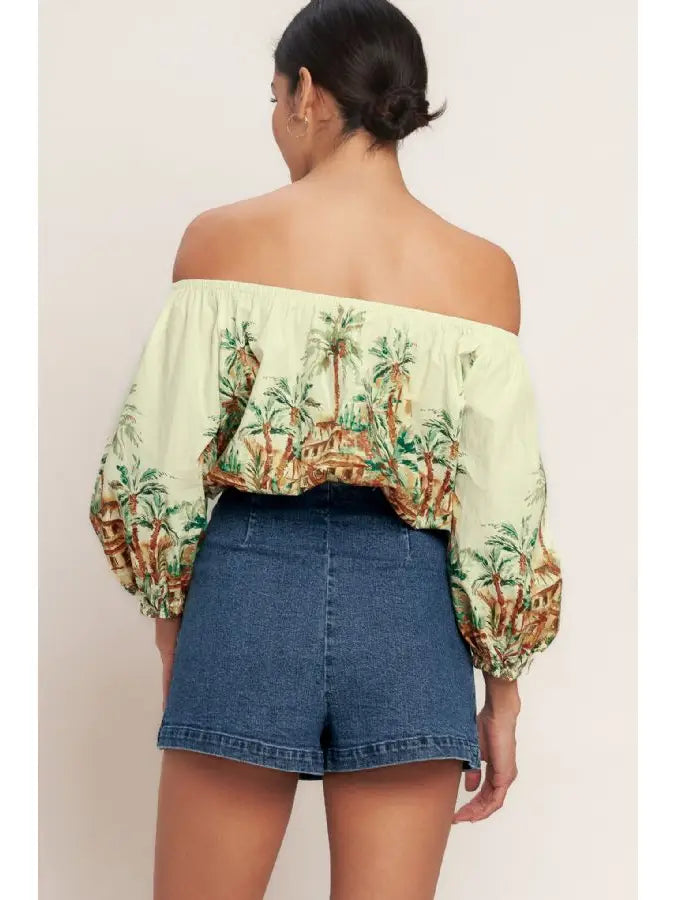 Gia Washed Denim Skort