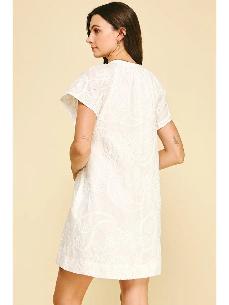 Billie Embroidered Mini Dress