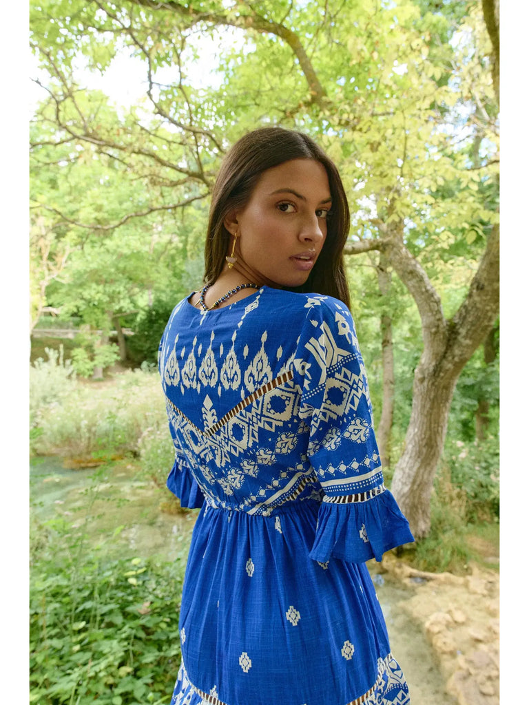 Greece Blue Short Dress