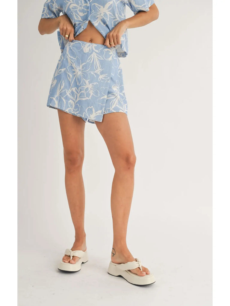 Open Air Wrap Front Skort