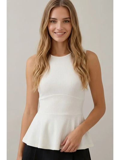 Corset Line Ribbed Top