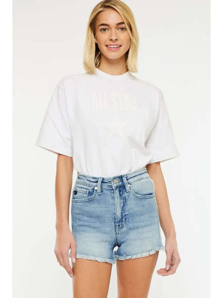 Luna Detailed Denim Shorts