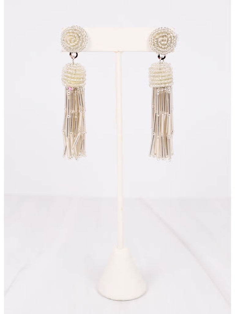 Dutchess Beaded Fringe Earring