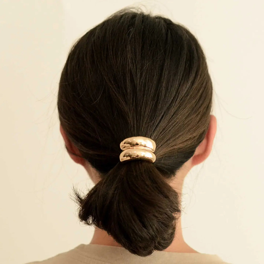 Mini Double Arch Metal Ponytail Hair Tie