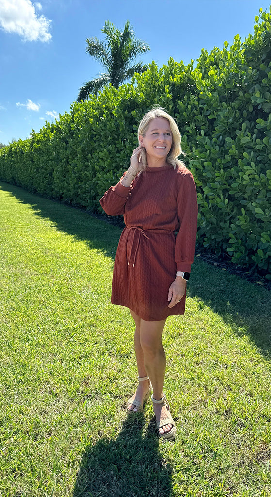 Cable Knit Mini Dress