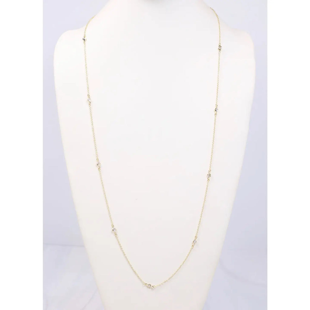 Carleton Cz Necklace Gold