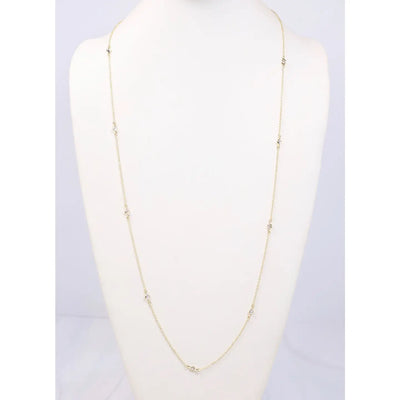 Carleton Cz Necklace Gold