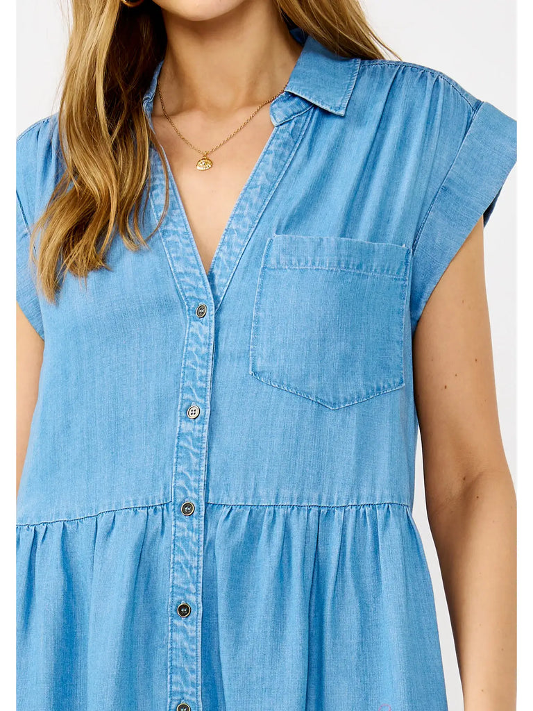 Light Wash Tercel Dress