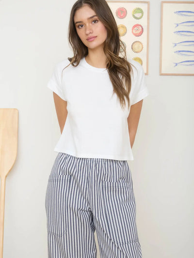 Washed Boxy Knit Top
