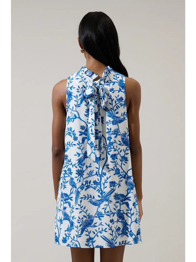Ciela Floral Benson Trapeze Mini Dress