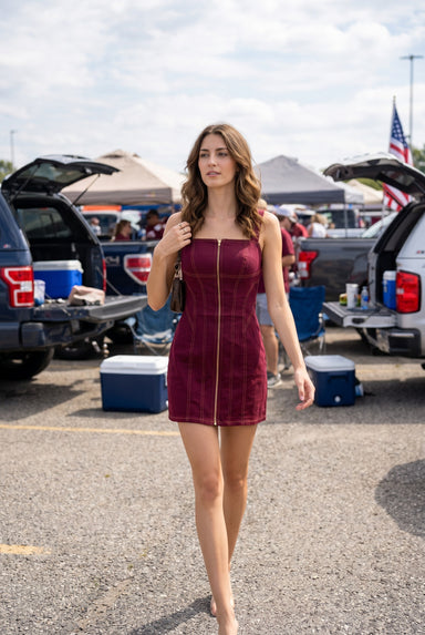 Stretch Zip Front Dress