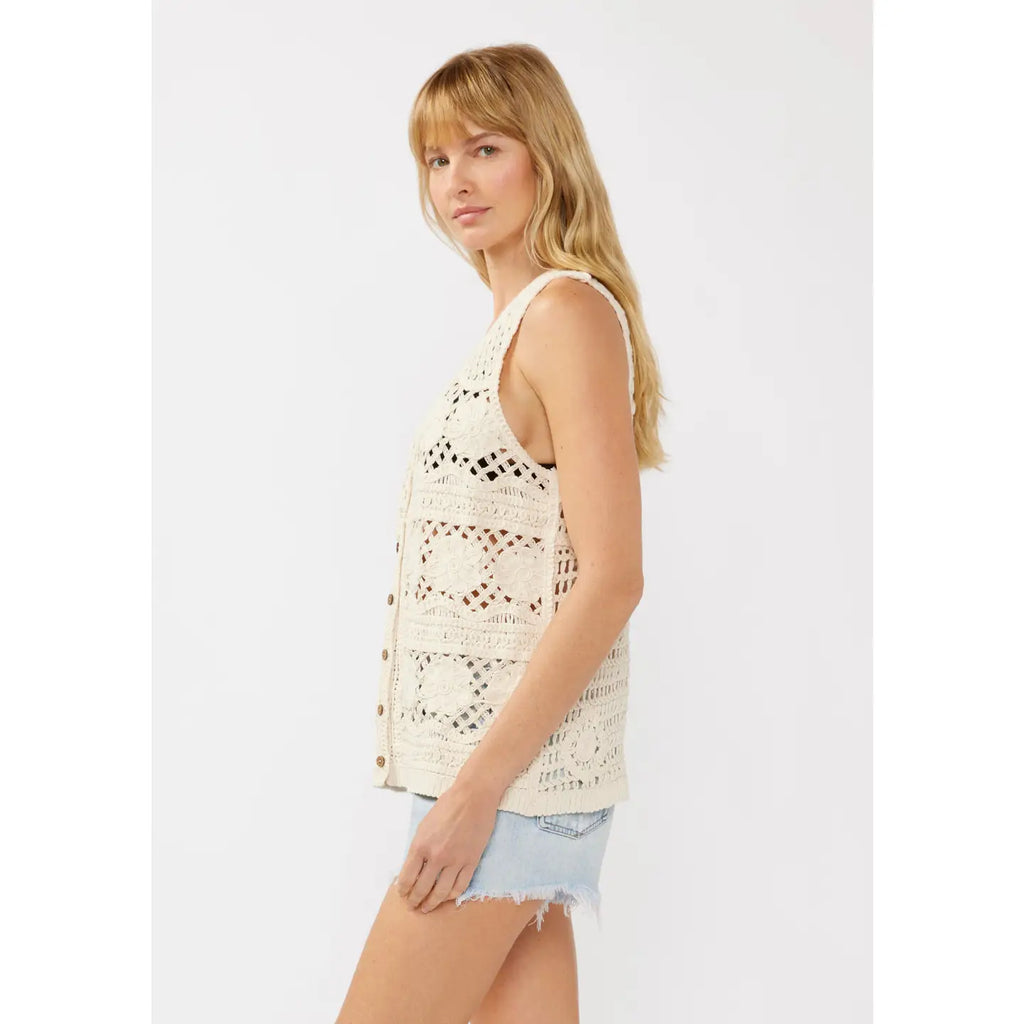 Claire Crochet Button Down