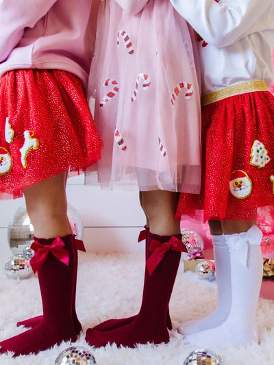 Christmas Patch Tutu - Dress Up Skirt - Kids Holiday Tutu