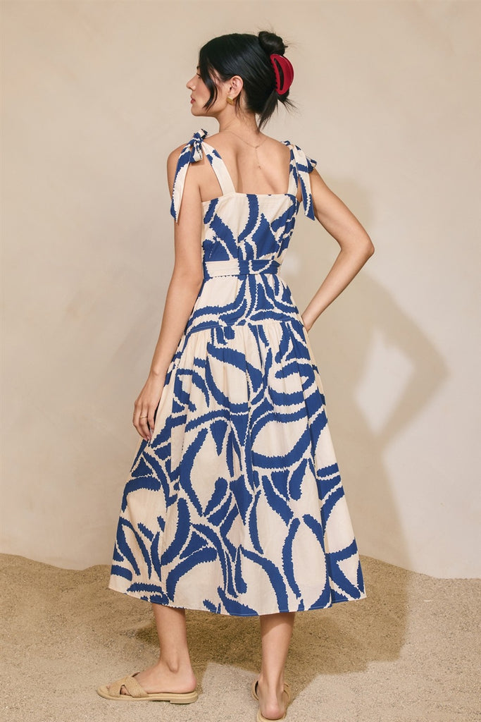 Tide And Seek Button Down Midi Dress