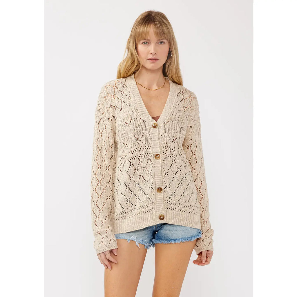Gwen Ribbed Sweater Cardigan