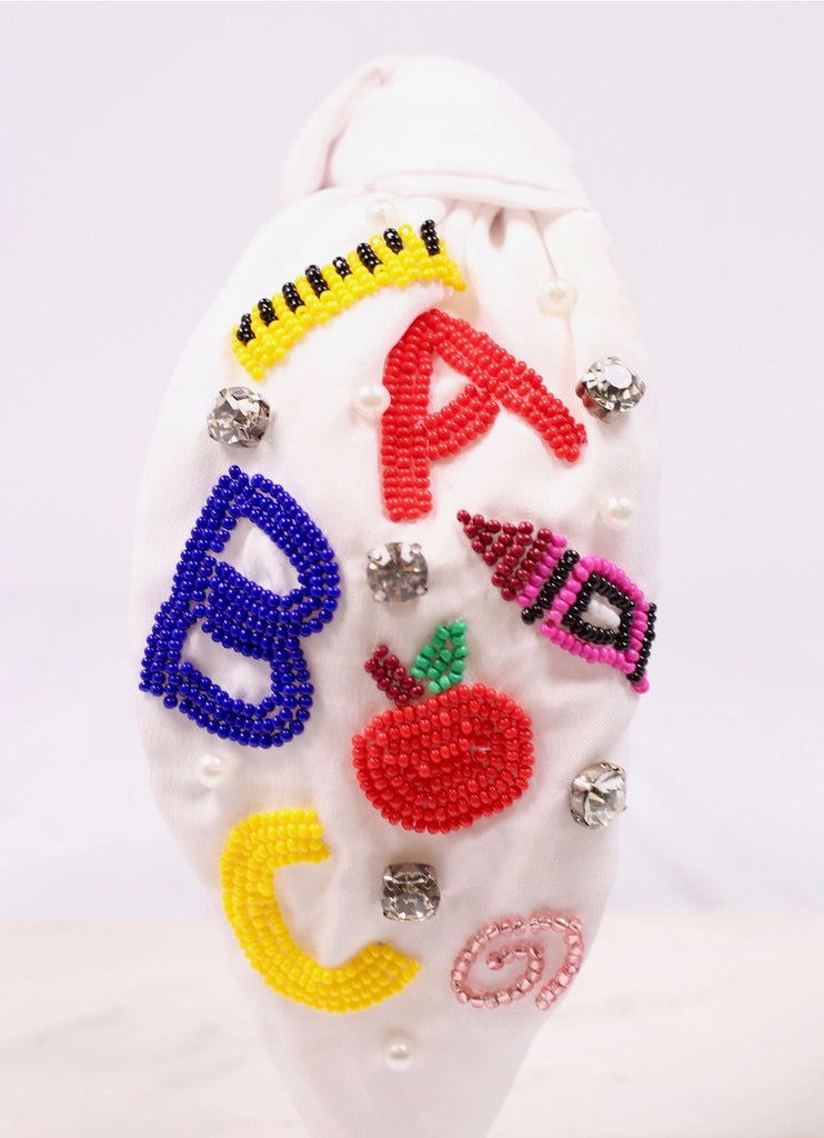 Teacher Appreciation Headband White