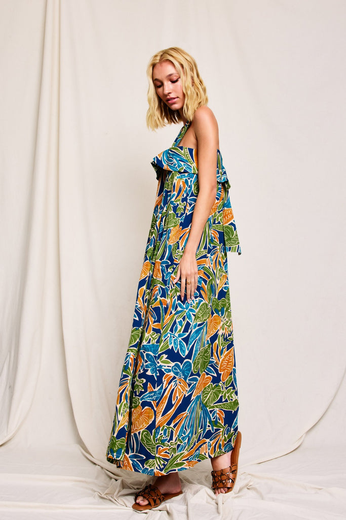 Havana Halter Neck Maxi Dress
