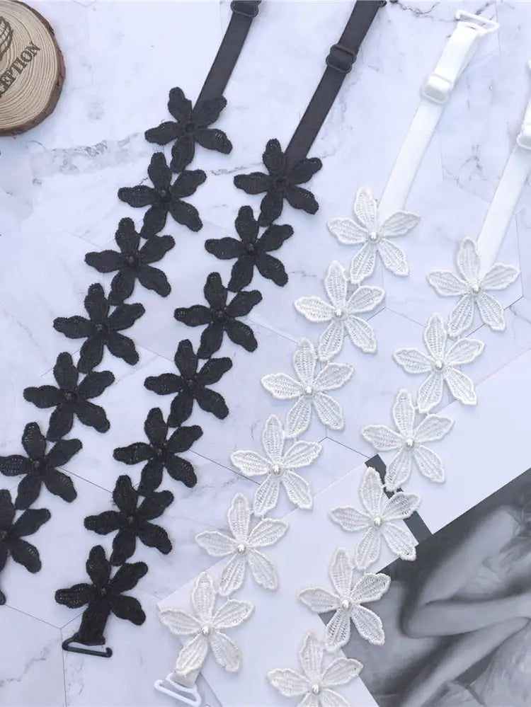 Flower Pearl Bra Strap Replacement