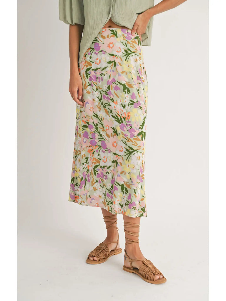 Flower Field Maxi Skirt