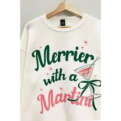 Merry Martini Christmas Sweatshirt