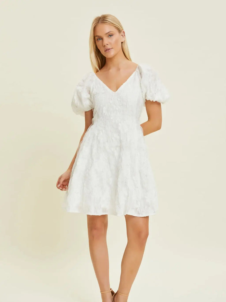 Jersey Shirred Back Tea Dress