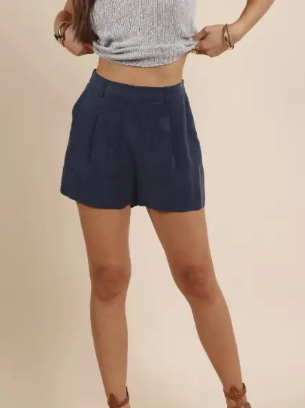 Heritage Front Pleat Shorts